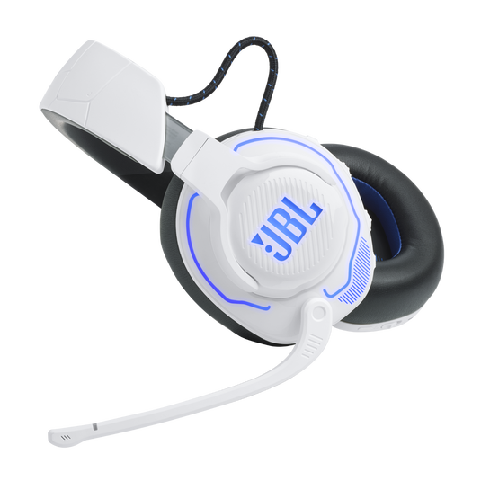 JBL Quantum 910P Console Wireless - White - Wireless over-ear console gaming headset with head tracking-enhanced, Active Noise Cancelling and Bluetooth - Detailshot 3 image number null
